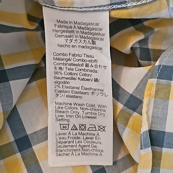 J. Crew Men's Slim Untucked Performance Casual Plaid Work Long Sleeve Shirt L - Picture 8 of 10